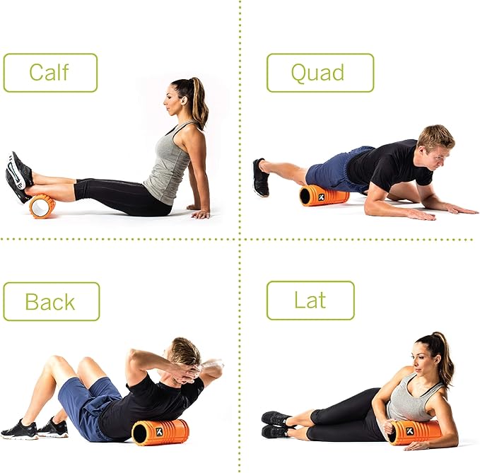 TriggerPoint GRID Foam Roller with Free Online Instructional Videos (13-inch), Orange