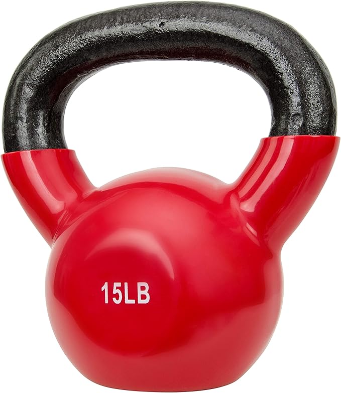 Sunny Health & Fitness Vinyl Coated Kettlebell