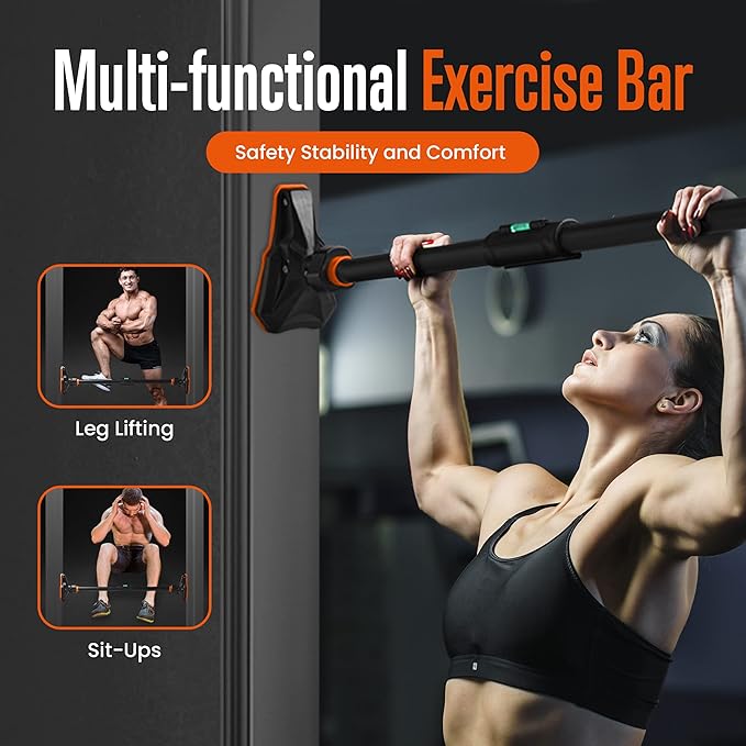 SQUATZ Doorway Pullup Bar & S-Shaped Push Up