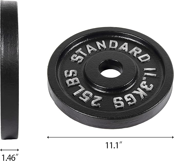 Signature Fitness Olympic Cast Iron Plate for Strength