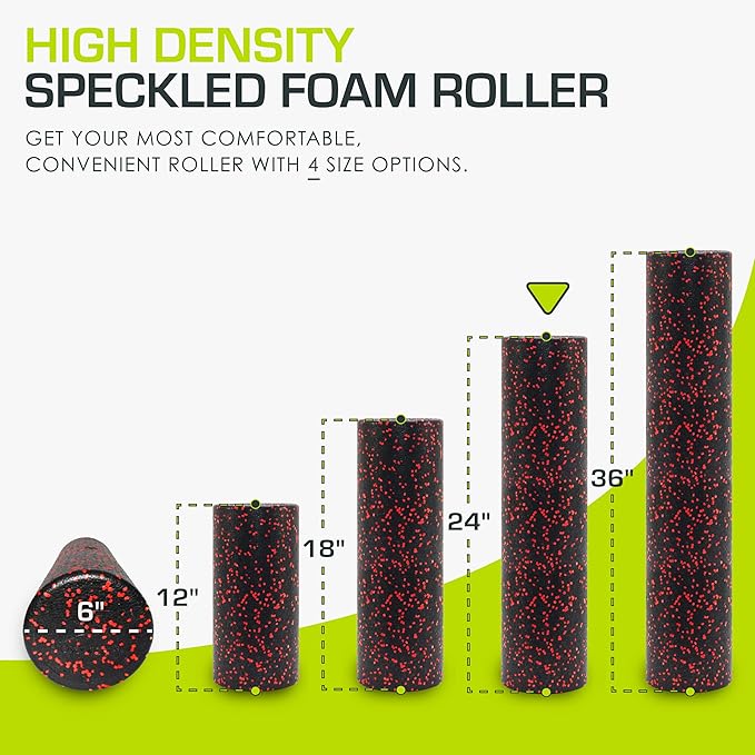 ProsourceFit High Density Foam Rollers 12 - Inches long