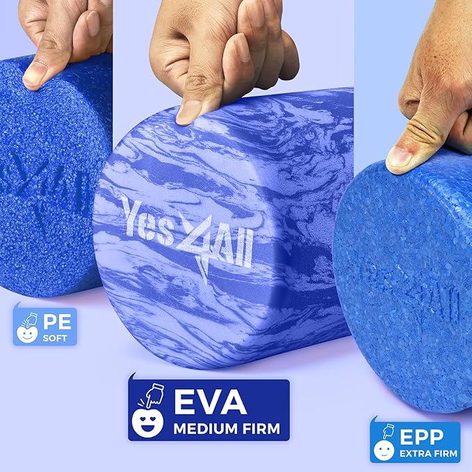 Yes4All Medium-Density EVA Foam Roller for Physical Therapy