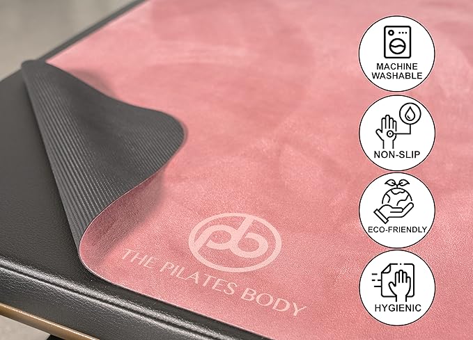 Pilates Body Pilates Reformer Mat – Fits Merrithew, Allegro, Balanced Body, Aeropilates machines – Clean, non-slip, sweat-wicking mat accessory - Reformer accessories equipment
