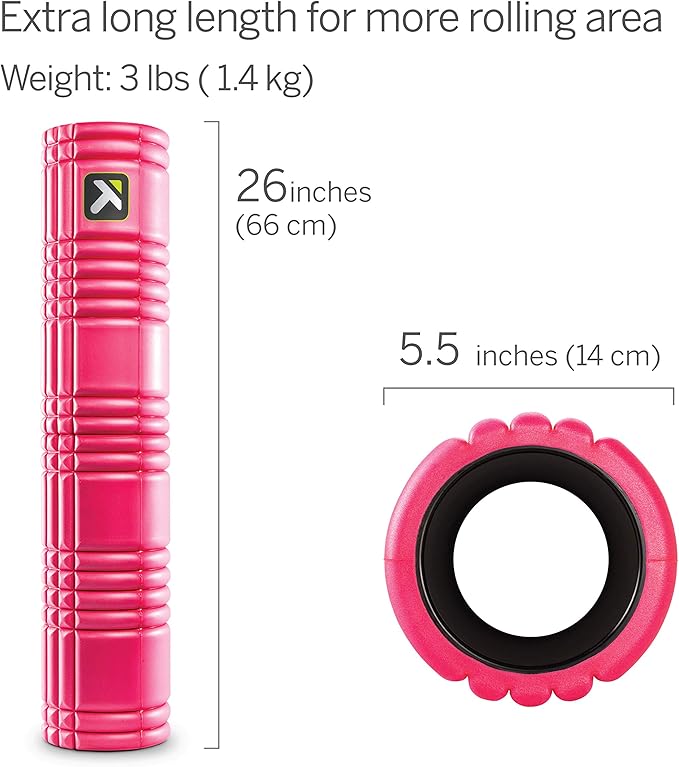 TriggerPoint GRID Patented Multi-Density Foam Massage Roller (Back (26")