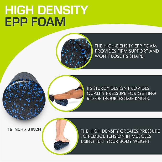 ProsourceFit High Density Foam Rollers 12 - Inches long