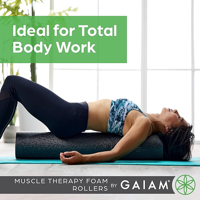 Gaiam Restore Foam Roller for Muscle Massage - (18 Inch 36 Inch)