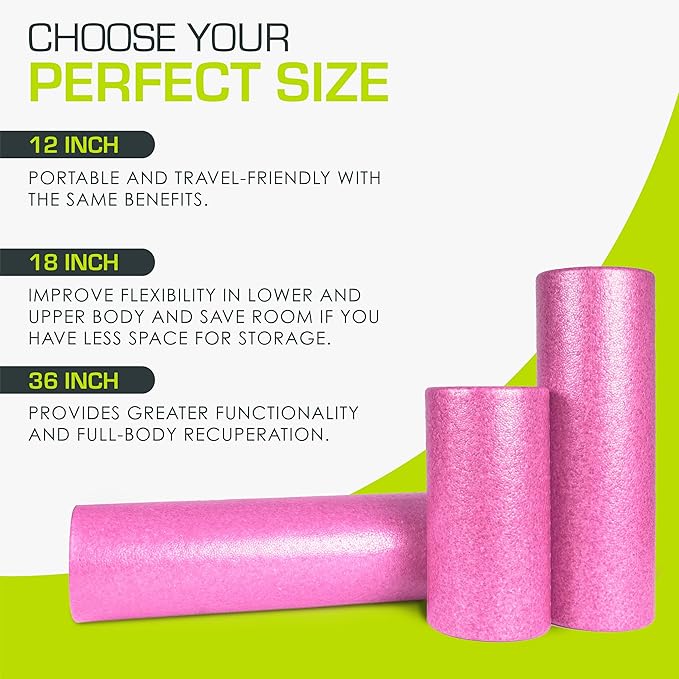 ProsourceFit High Density Foam Rollers 12 - Inches long