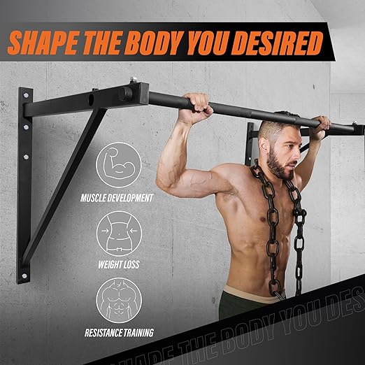 Yes4All Heavy Duty Wall Mounted Pull Up Bar