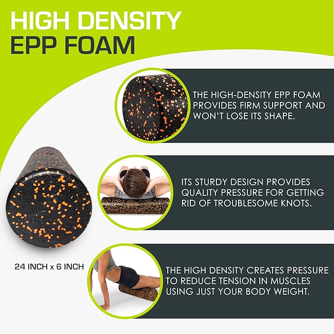 ProsourceFit High Density Foam Rollers 12 - Inches long