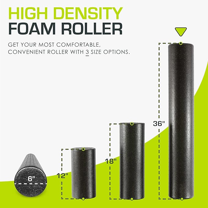 ProsourceFit High Density Foam Rollers 12 - Inches long