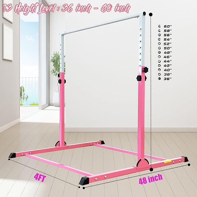 Gymnastic Bar for Kids Gymnastic Kip Bar Horizontal 3-15 Years