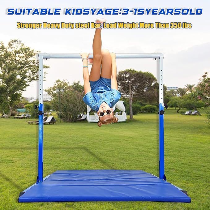 Gymnastic Bar for Kids Gymnastic Kip Bar Horizontal 3-15 Years