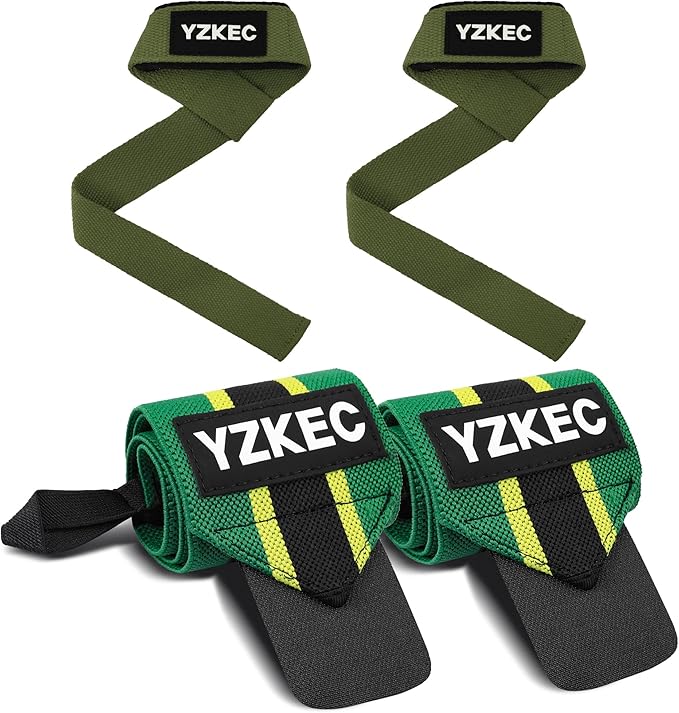 24" Cotton Weight Lifting Wrist Straps with Neoprene Cushioned Padded for Wrist Support and Protection,Weightlifting,Strength Training,Bodybuilding,Powerlifting,Dumbbell Workout,Men and Women (Pair)