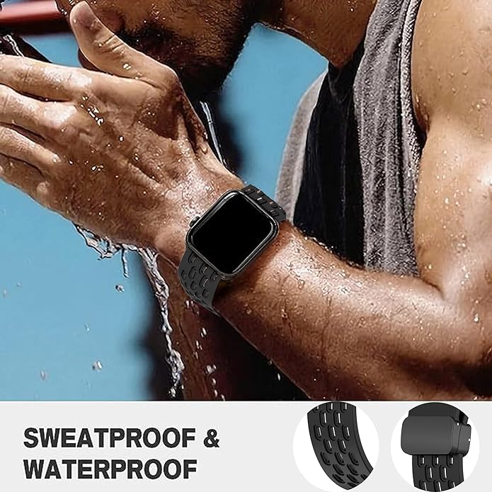 Compatible with SUUNTO OCEAN bands, 20mm, 22mm Quick Release Breathable Soft Silicone Sport Band with Magnetic Butterfly Clousure Replacemet Straps Compatible with SUUNTO OCEAN, RACE, RACE S, VERTICAL, 9 PEAK, 9 PEAK PRO, 5 Peak, 3 Smartwatch