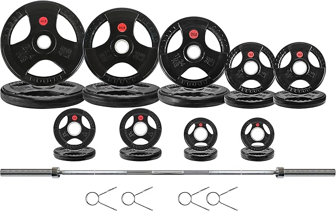 Signature Fitness Olympic Cast Iron Plate for Strength