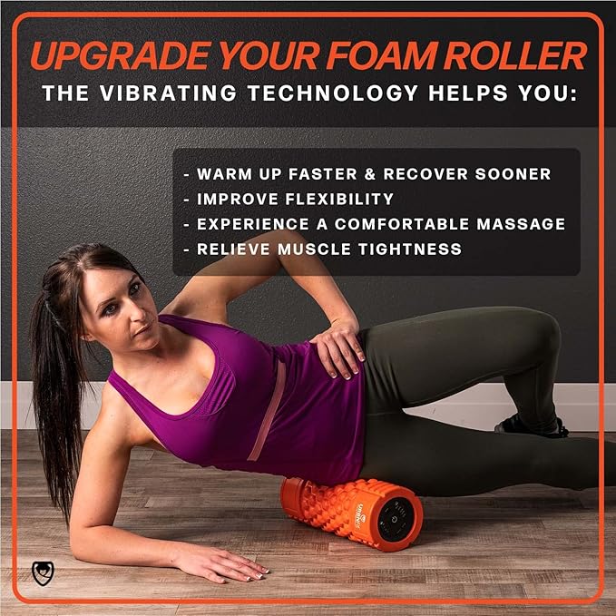 URBNFit Vibrating Foam Roller - Electric Muscle & 5 Speeds