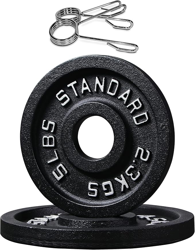 Signature Fitness Olympic 2-Inch Cast Iron Plate Weight