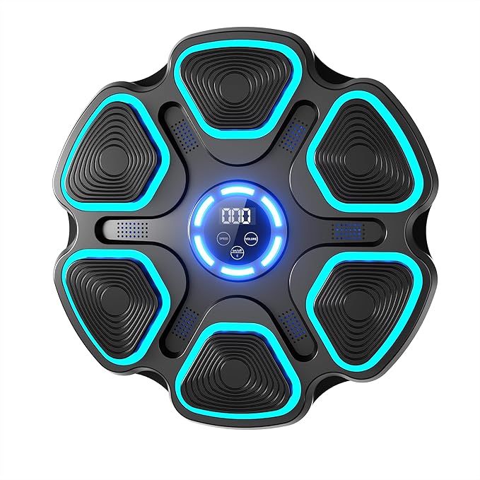 Music Boxing Machine with Bluetooth&LED Display, 9 Speeds &11 Models, Interactive Wall-Mounted Music Punching Machine for Adults&Kids,Boxing Machine Suitable for Indoor Workouts,Home,Gym