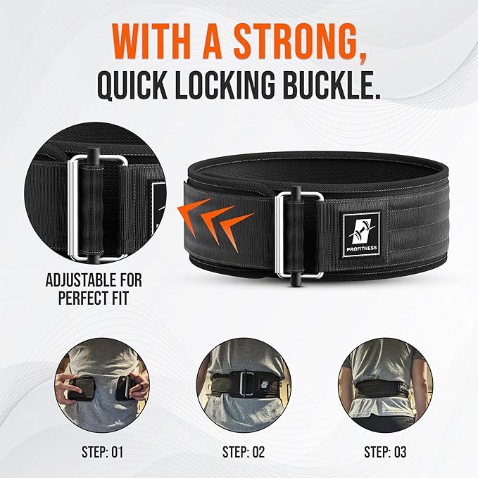Weightlifting Belt for Men & Women - 4''