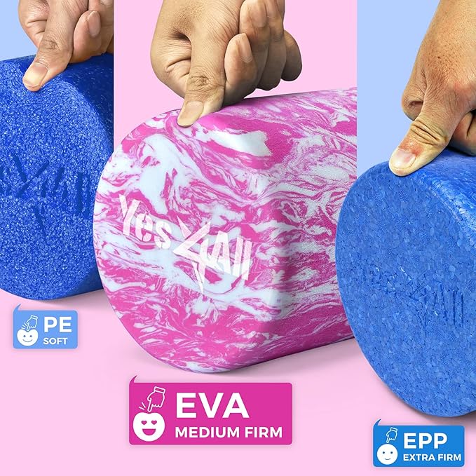 Yes4All Medium-Density EVA Foam Roller for Physical Therapy