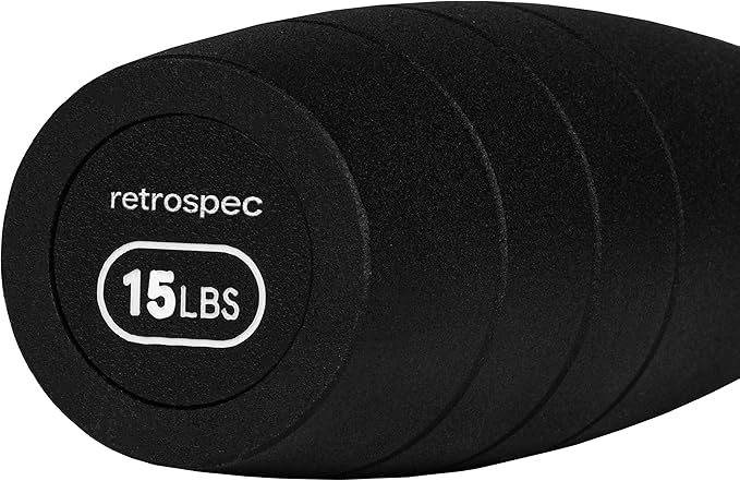 Retrospec Grip Steel Club Strength Training 5, 10, 10, 15lb 15lb Options