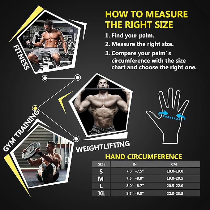 ihuan Ventilated Weight Lifting Gym Workout Gloves