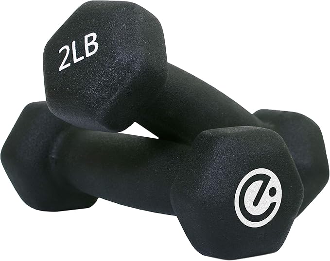 Echelon Dumbbells - 2 lb. Weight Set, Black (ECHDB-2)