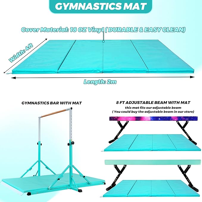Gymnastic Bar For Kids and Teenage Ages 3-25 5 FT 6 FT 5 FT 6 FT
