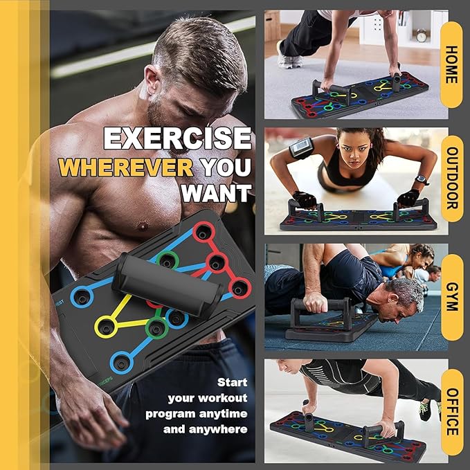 Solid Push Up Board Home Workout Equipment Multi-Functional