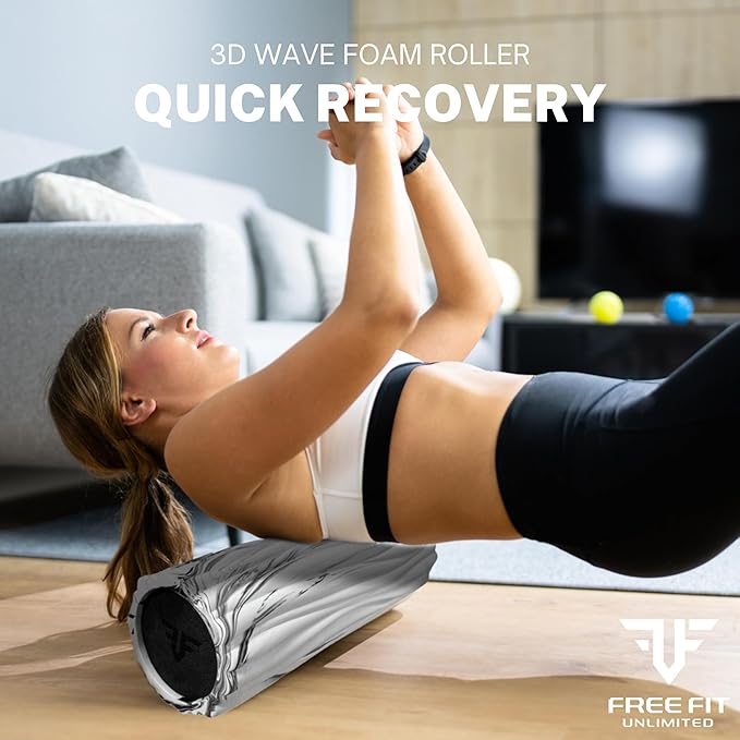 Small Foam Roller-Back Roller-Foam Rollers for Muscle Massage-Boost 3D Design-Portable (12 inch),