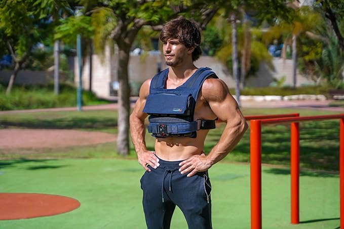 Weighted Vest 6lb, 10lb, 12lb, 25lb, 35lb, 45lb, 60lb Removable Iron Weights for Men and Women Workout for Calisthenics and Fitness Sport Training