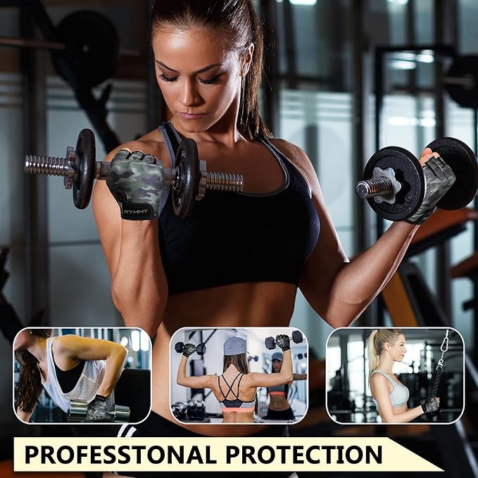 Workout Gloves for Women Men - Weight Lifting Gloves with Full Palm Protection & Extra Grip for Women Gym, Weightlifting, Weight Lift, Rowing, Exercise, Sport, Cycling