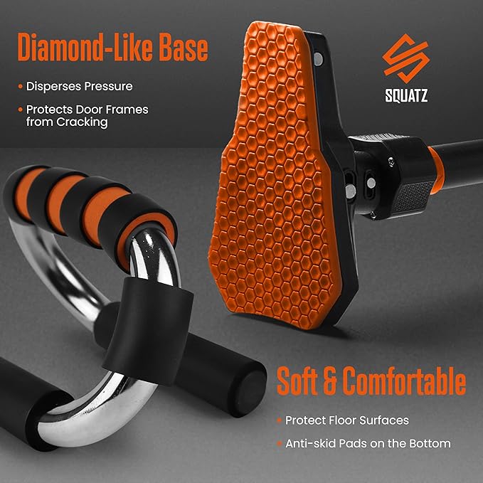SQUATZ Doorway Pullup Bar & S-Shaped Push Up