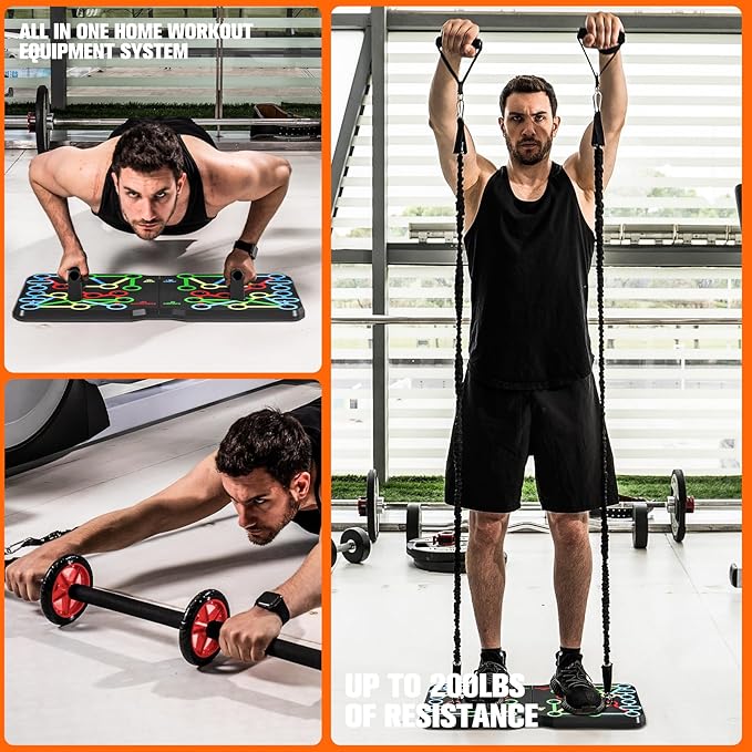 AERLANG Push Up Board 10 in 1 Push