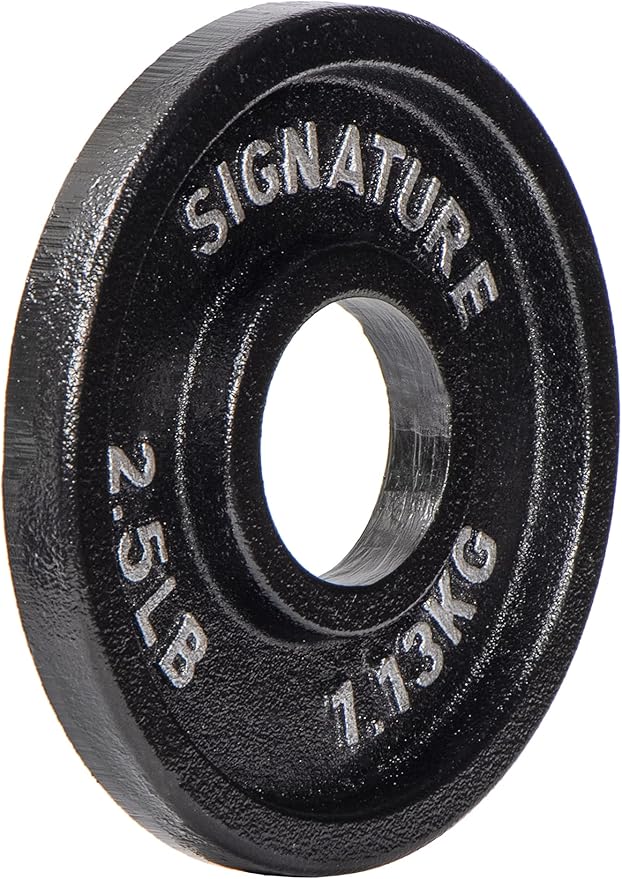 Signature Fitness Deep Dish 2-Inch Olympic Cast Iron