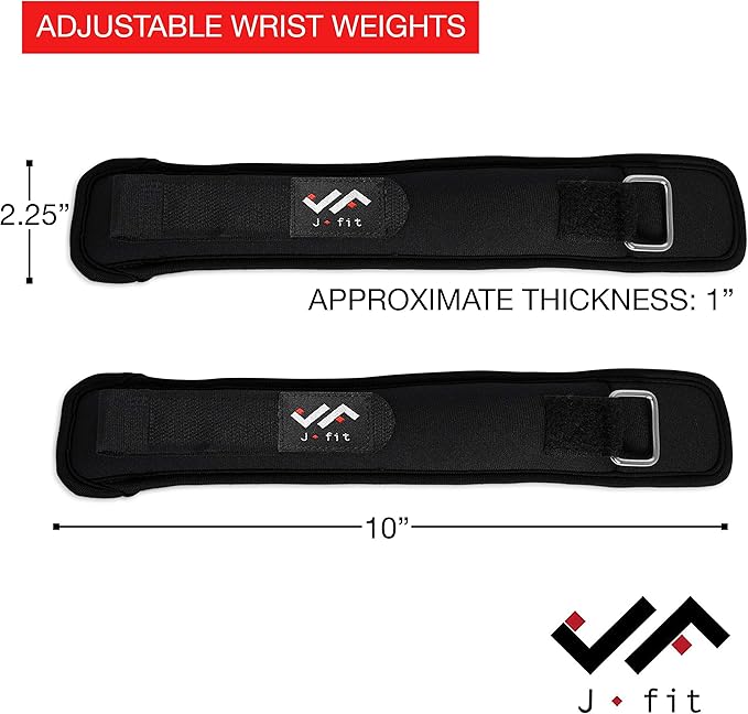 JFIT Wrist Weight Pair – Set of 2