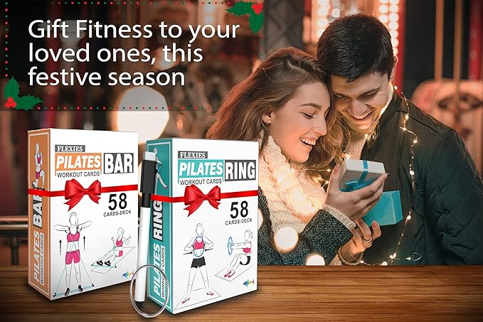 Pilates Bar Workout Cards - 58 Exercise Cards