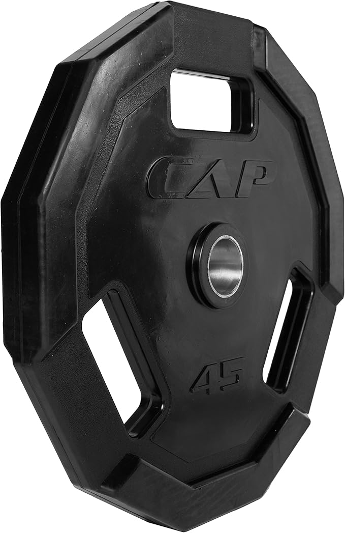 CAP Barbell 12-Sided Rubber Olympic Grip Weight Plates