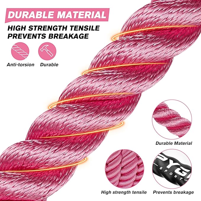 Jump Rope, Weighted Jump Ropes for Men women, 2.8lb 3.8lb 5lb Heavy Skipping Rope for Exercise, Adult Jumpropes for Home Workout, Improve Strength and Building Muscle,Total Body Workout Equipment