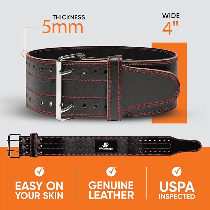 Weight Lifting Belt (5mm Thick) - Leather Weight