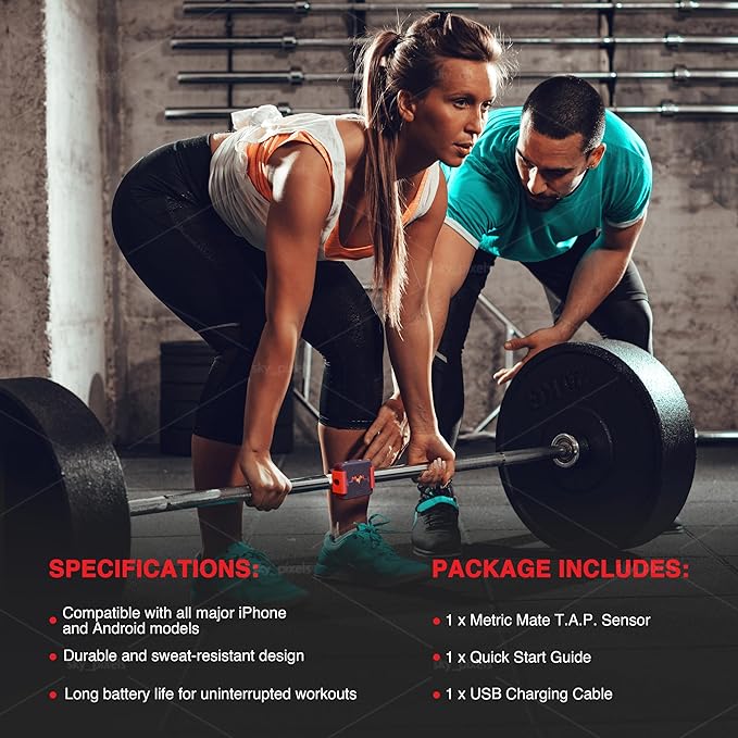 T.A.P. Sensor - Fitness Tracker - 3"x3" Lightweight 6 Month