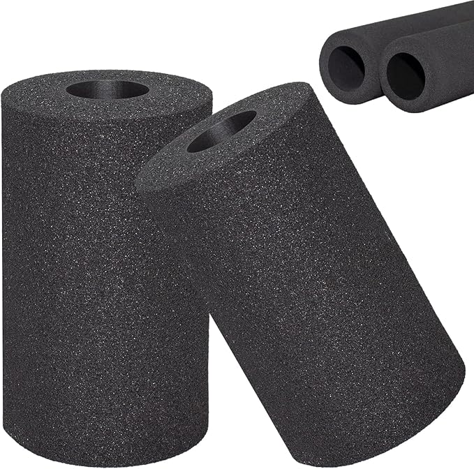 Foot Foam Pads Roller (5.5 * 3.1 * 3.1in), Marcy Olympic Weight Bench Foam for Inversion Table,Sit Ups,Leg Curl Press Attachment Extension (Black)