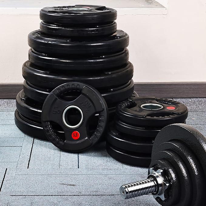 Signature Fitness Olympic Cast Iron Plate for Strength
