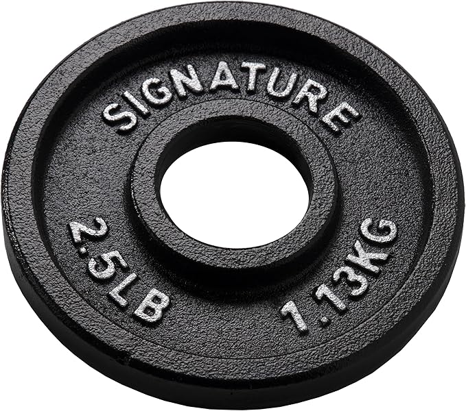 Signature Fitness Deep Dish 2-Inch Olympic Cast Iron