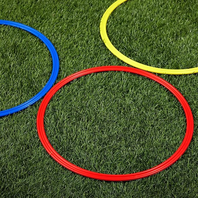 Juvale 24 Pack Agility and Speed Training Rings (15.75 Inches)