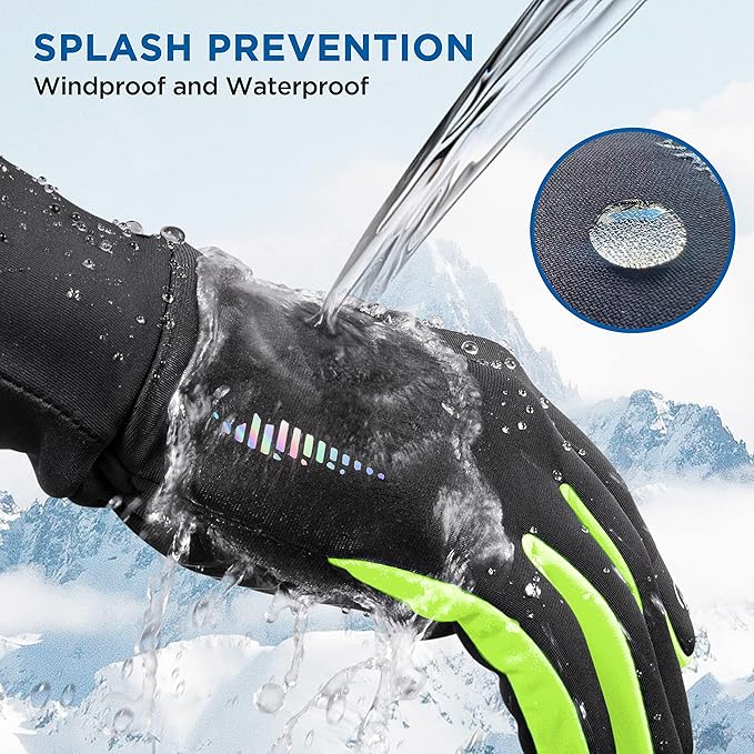 SIMARI Kids Winter Gloves Touchscreen Warm Thermal Water-Resistant for Boy Girl Running Cycling Snow Skiing in Cold Weather