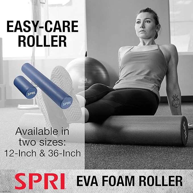 SPRI Foam Roller High Density Closed Cell EVA 12 & 36-Inch Lengths)