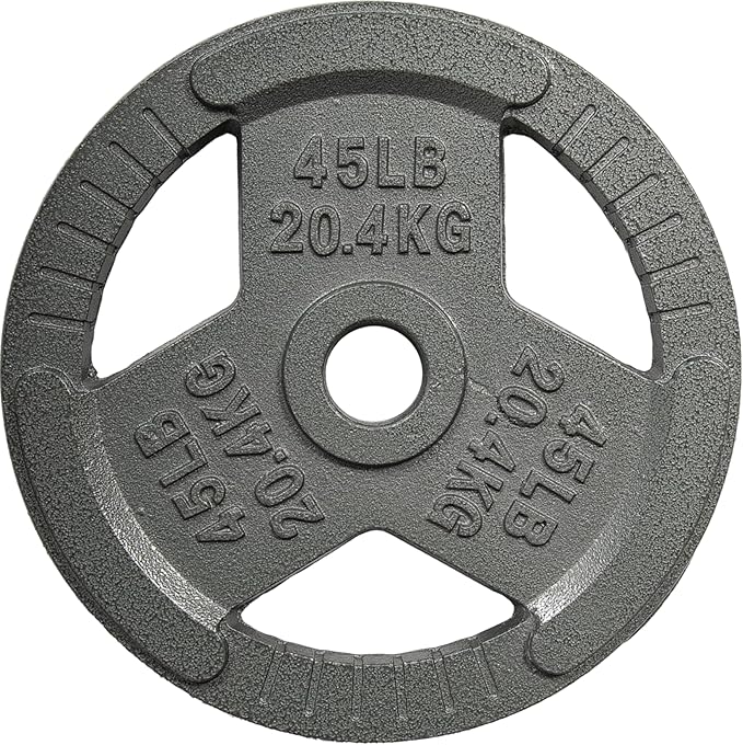 Yes4All Olympic Rubber Grip Plates for Barbell 2-Inch Weight