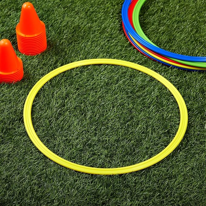 Juvale 24 Pack Agility and Speed Training Rings (15.75 Inches)