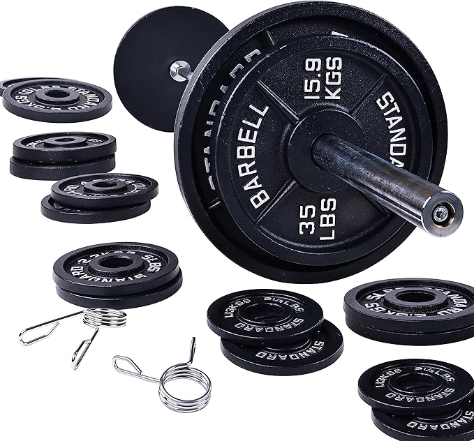 Signature Fitness Olympic 2-Inch Cast Iron Plate Weight